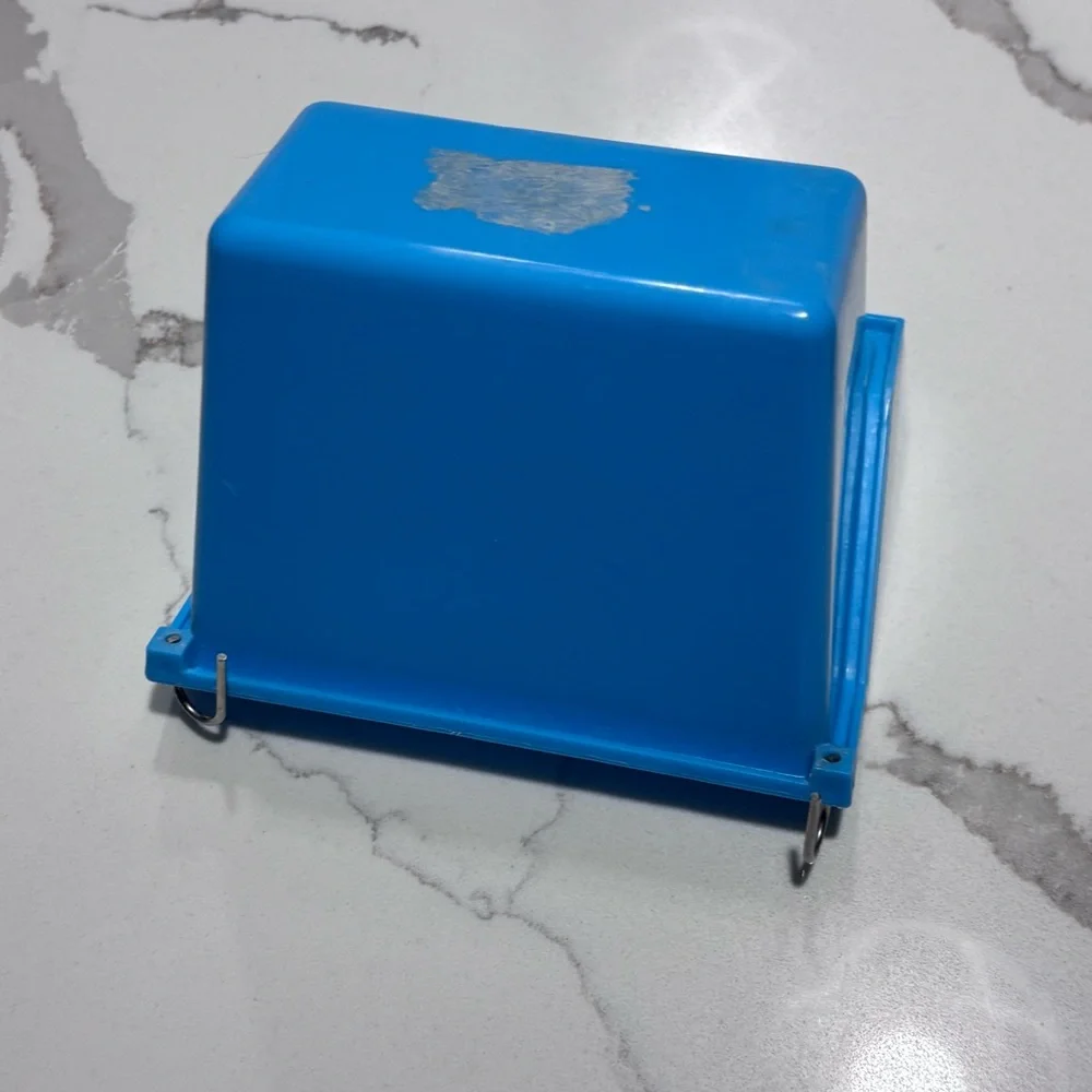Pet Bird Cage Setup Play On Grooming Perches High Back Blue Food Water Cup